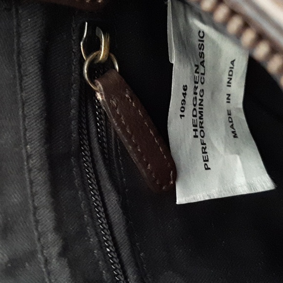 HEDGREN Brown Leather Crossbody Bag - Adjustable Strap - Great Condition - Picture 13 of 15